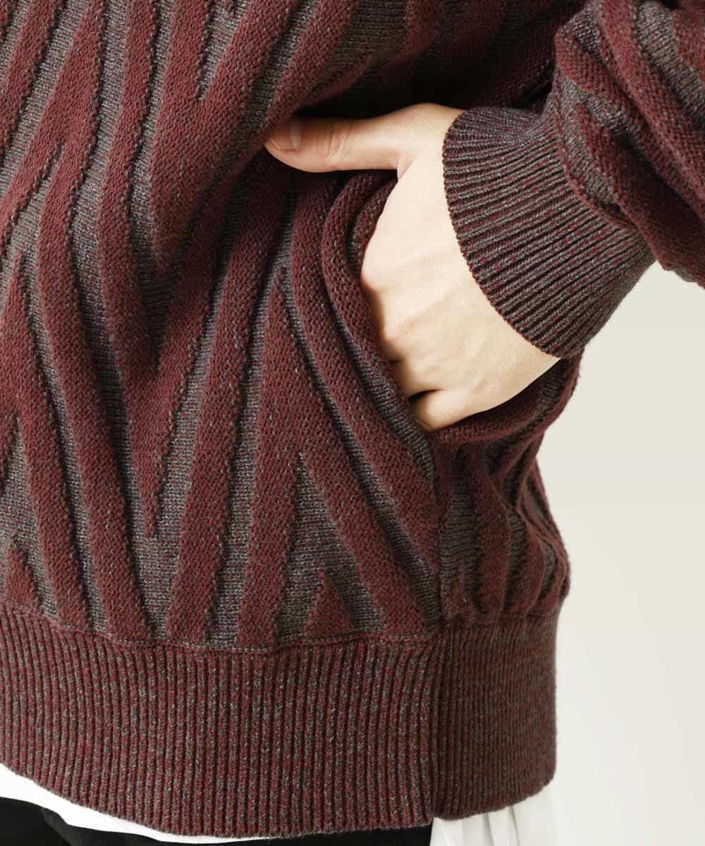 MKFAR26090 MK MICHEL KLEIN HOMME(MKミッシェルクランオム) カーディガン ボルドー