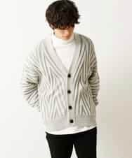 MKFAR26090 MK MICHEL KLEIN HOMME(MKミッシェルクランオム) カーディガン ホワイト