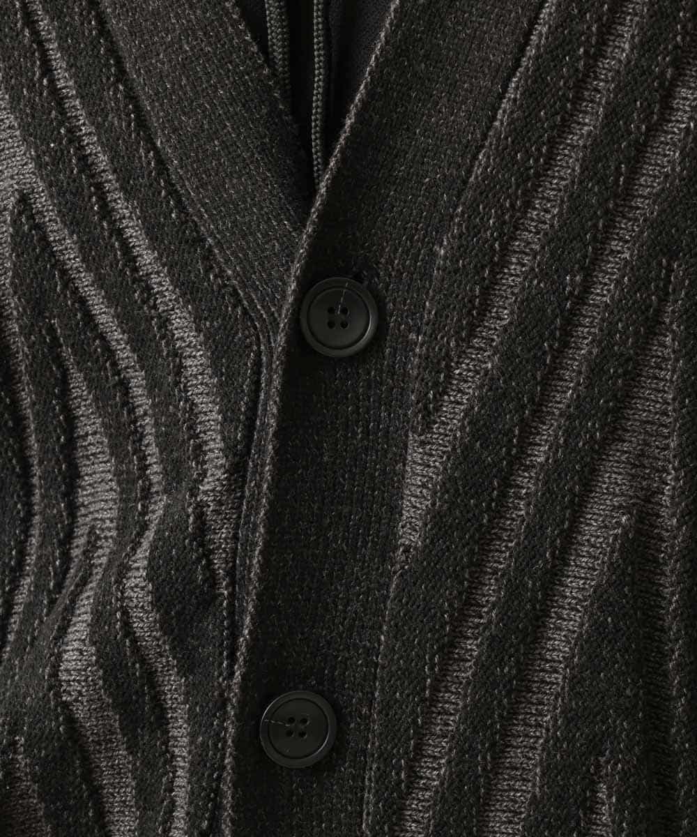 MKFAR26090 MK MICHEL KLEIN HOMME(MKミッシェルクランオム) カーディガン ブラック