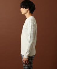 MKFAS50089 MK MICHEL KLEIN HOMME(MKミッシェルクランオム) Vネックニット / デオドラントヘリンボーン ホワイト(90)