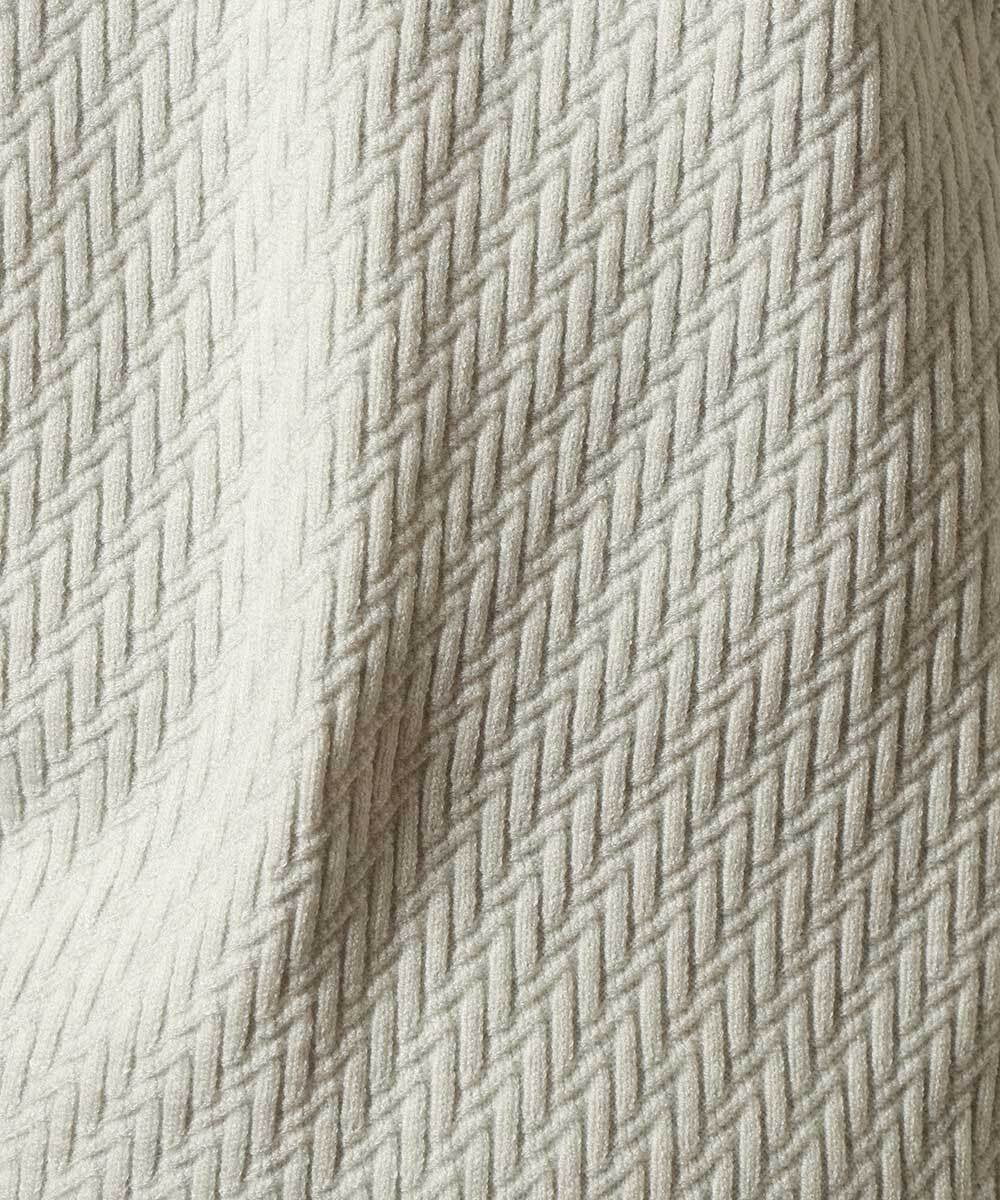 MKFAS50089 MK MICHEL KLEIN HOMME(MKミッシェルクランオム) Vネックニット / デオドラントヘリンボーン ホワイト(90)