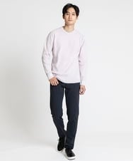 MKFAV52099 MK MICHEL KLEIN HOMME(MKミッシェルクランオム) へリンボンクルーネックニット ピンク(03)