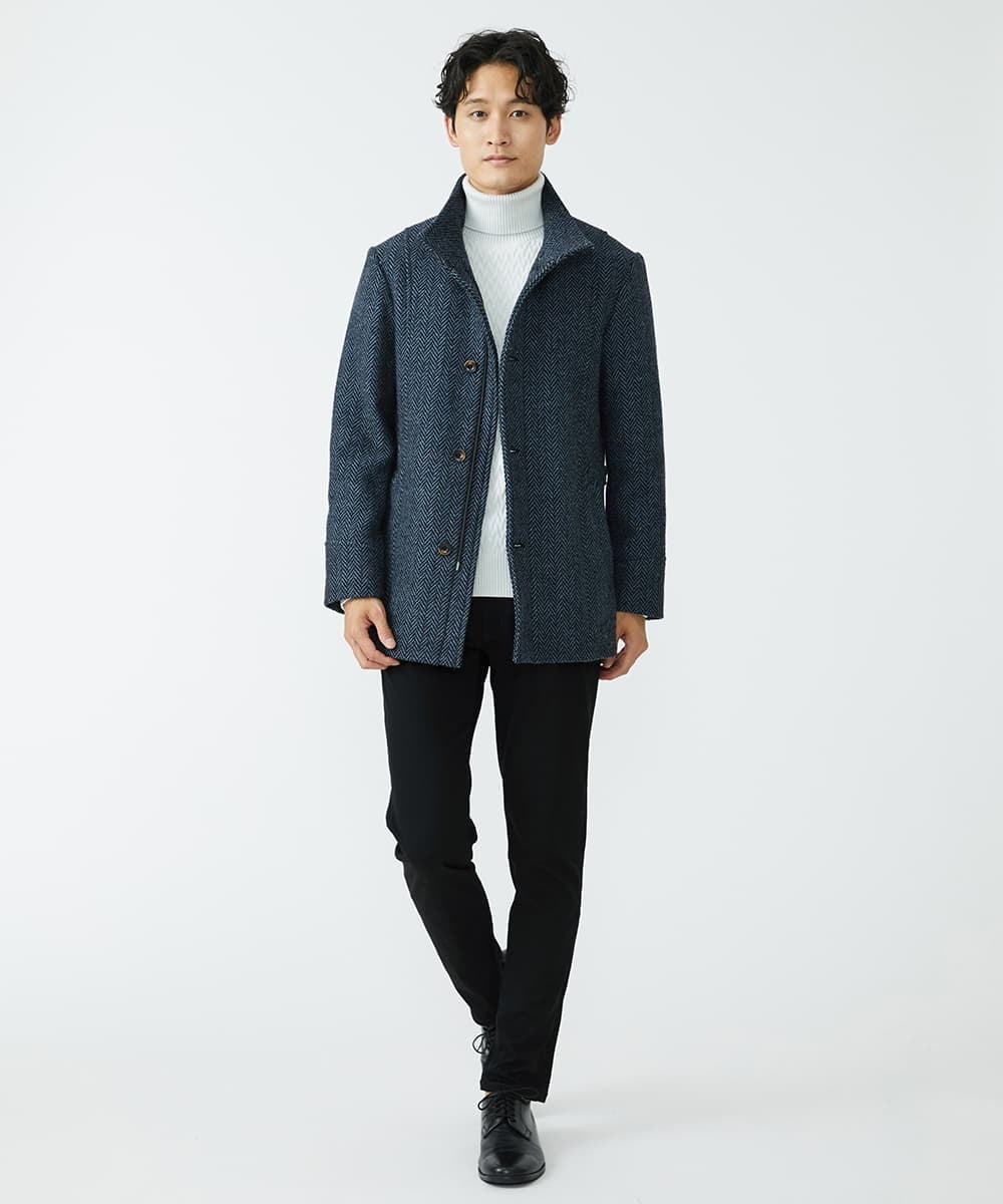 MKFAV61099 MK MICHEL KLEIN HOMME(MKミッシェルクランオム) タートルネックニット  ライトグレー(91)
