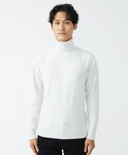 MKFAV61099 MK MICHEL KLEIN HOMME(MKミッシェルクランオム) タートルネックニット  ライトグレー(91)