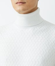 MKFAV61099 MK MICHEL KLEIN HOMME(MKミッシェルクランオム) タートルネックニット  ライトグレー(91)