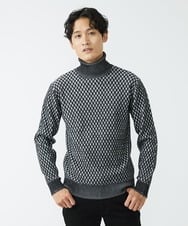 MKFAV61099 MK MICHEL KLEIN HOMME(MKミッシェルクランオム) タートルネックニット  ダークグレー(93)