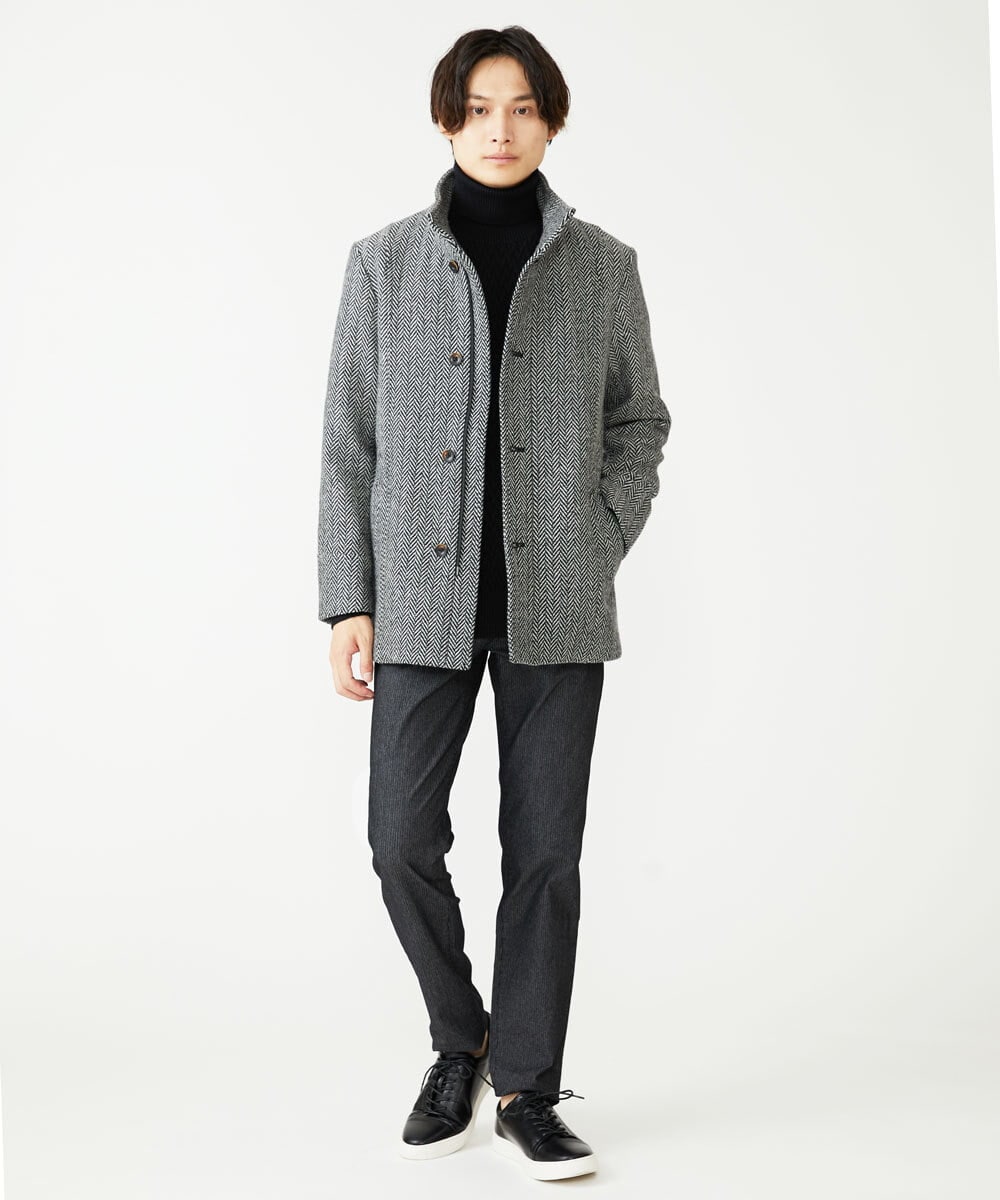 MKFAV61099 MK MICHEL KLEIN HOMME(MKミッシェルクランオム) タートルネックニット  ブラック(94)