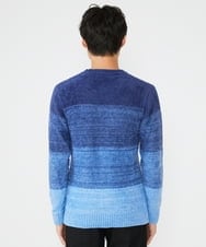 MKFAX21095 MK MICHEL KLEIN HOMME(MKミッシェルクランオム) モールグラデーションニット ネイビー(57)