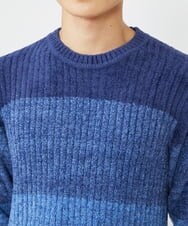 MKFAX21095 MK MICHEL KLEIN HOMME(MKミッシェルクランオム) モールグラデーションニット ネイビー(57)