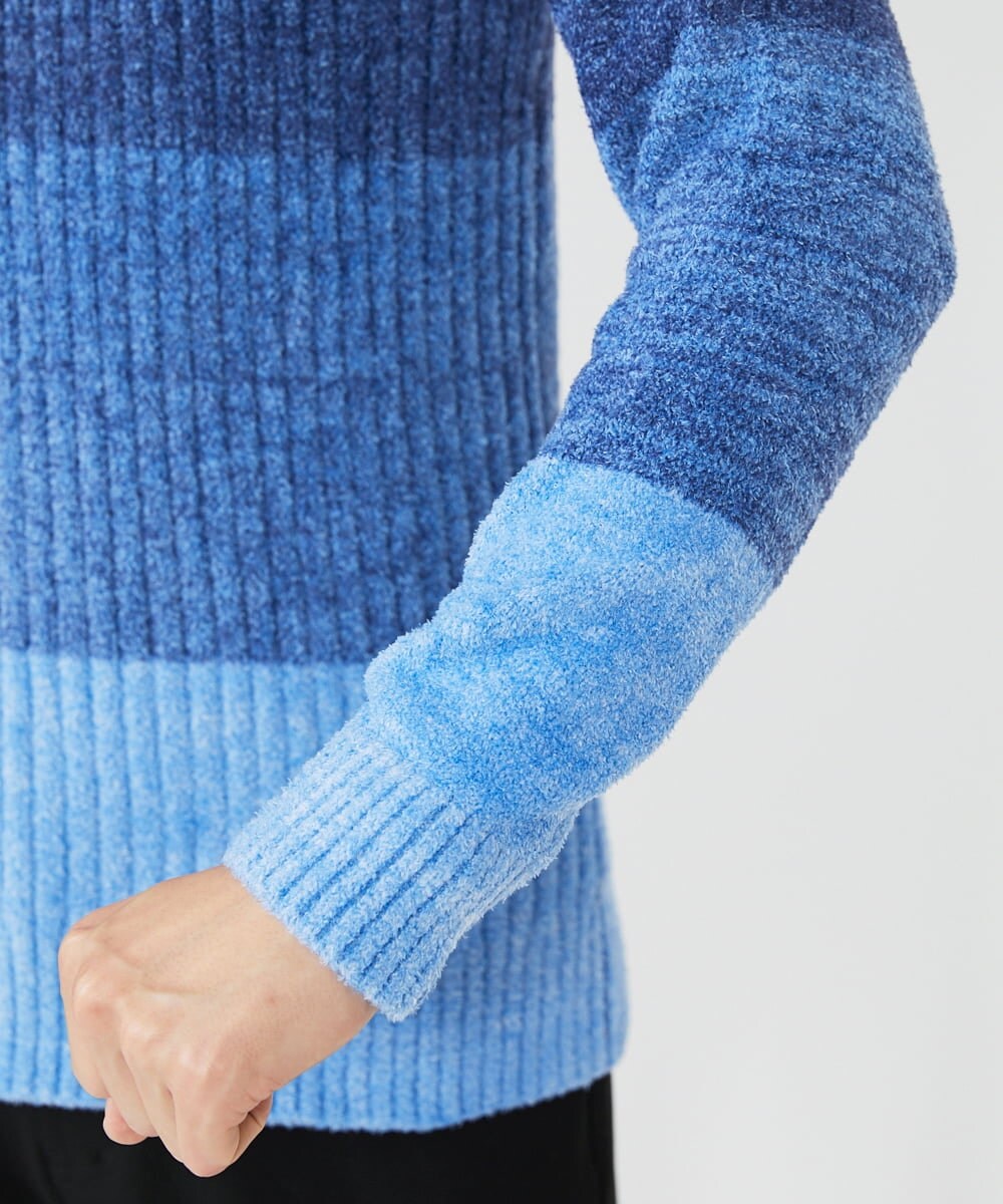 MKFAX21095 MK MICHEL KLEIN HOMME(MKミッシェルクランオム) モールグラデーションニット ネイビー(57)