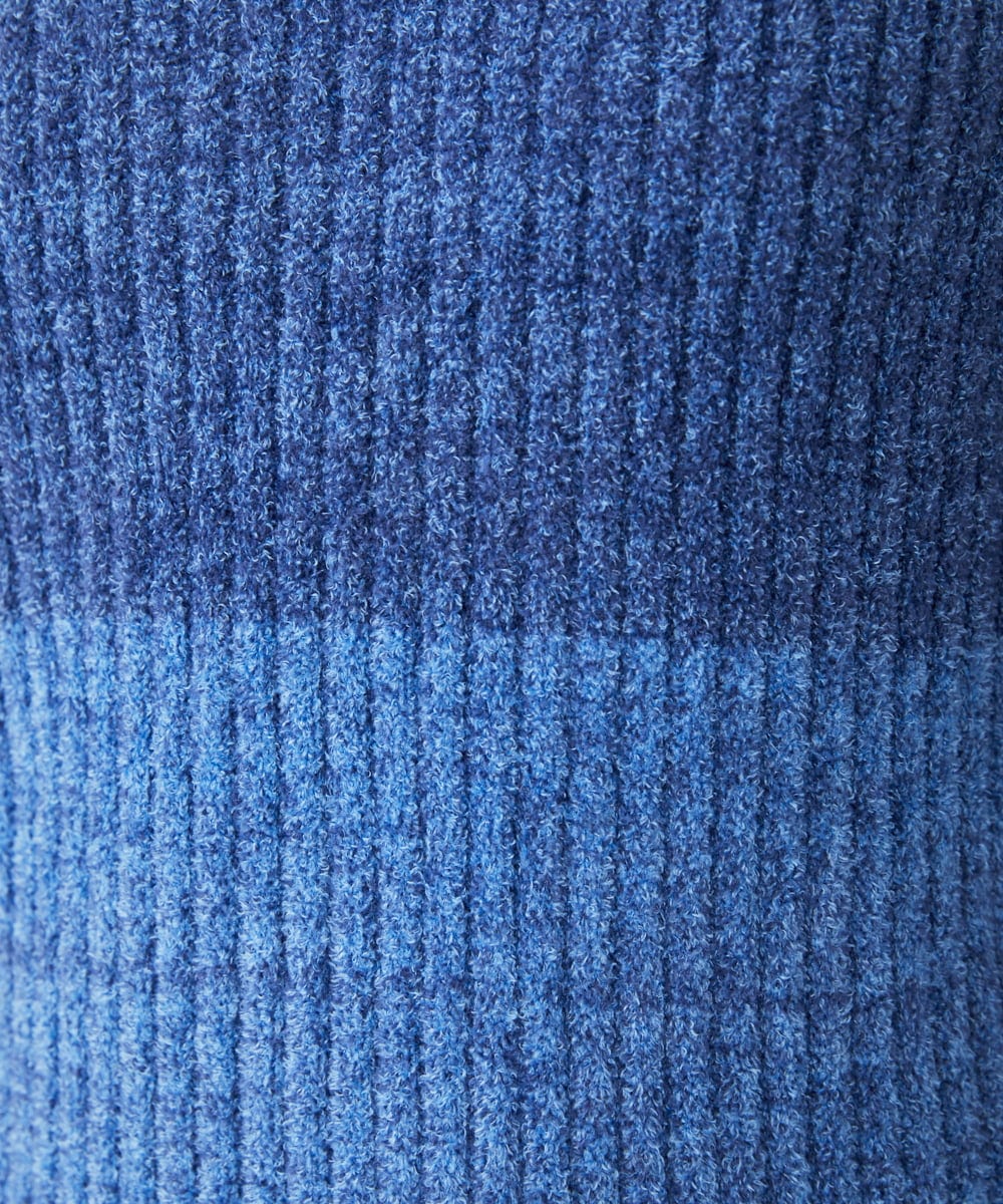 MKFAX21095 MK MICHEL KLEIN HOMME(MKミッシェルクランオム) モールグラデーションニット ネイビー(57)