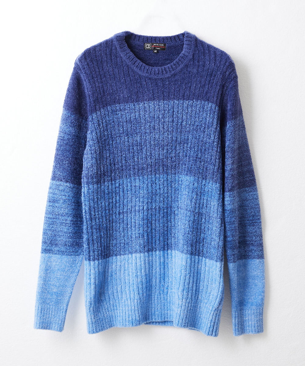 MKFAX21095 MK MICHEL KLEIN HOMME モールグラデーションニット