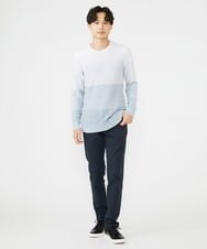 MKFAX21095 MK MICHEL KLEIN HOMME(MKミッシェルクランオム) モールグラデーションニット ホワイト(90)