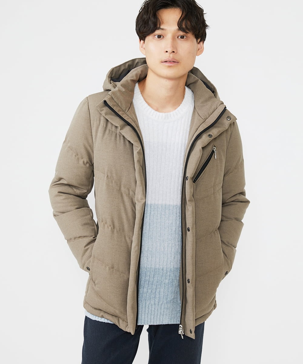 MKFAX21095 MK MICHEL KLEIN HOMME(MKミッシェルクランオム) モールグラデーションニット ホワイト(90)