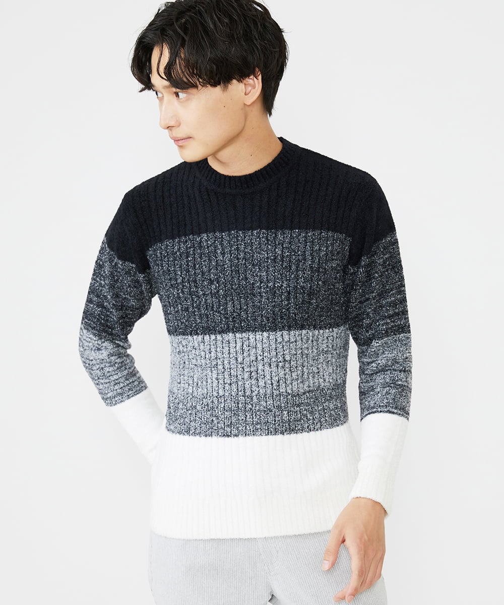 MKFAX21095 MK MICHEL KLEIN HOMME モールグラデーションニット