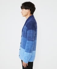 MKFAX22120 MK MICHEL KLEIN HOMME(MKミッシェルクランオム) フェザーモールグラデーション / カーディガン ネイビー(57)