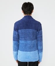 MKFAX22120 MK MICHEL KLEIN HOMME(MKミッシェルクランオム) フェザーモールグラデーション / カーディガン ネイビー(57)