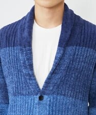 MKFAX22120 MK MICHEL KLEIN HOMME(MKミッシェルクランオム) フェザーモールグラデーション / カーディガン ネイビー(57)