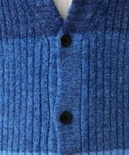 MKFAX22120 MK MICHEL KLEIN HOMME(MKミッシェルクランオム) フェザーモールグラデーション / カーディガン ネイビー(57)