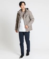 MKFAX27089 MK MICHEL KLEIN HOMME(MKミッシェルクランオム) ダイヤグラデーションニット ベージュ(84)