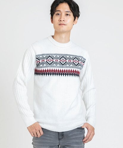 MKFAX28089 MK MICHEL KLEIN HOMME フェアアイルニット