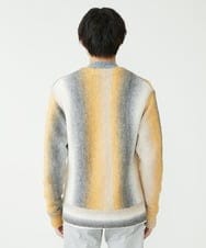 MKFAX57120 MK MICHEL KLEIN HOMME(MKミッシェルクランオム) ストライプグラデーションカーディガン イエロー(25)