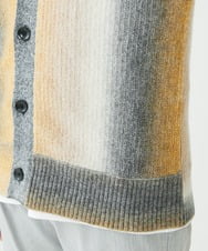 MKFAX57120 MK MICHEL KLEIN HOMME(MKミッシェルクランオム) ストライプグラデーションカーディガン イエロー(25)