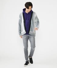 MKFAX57120 MK MICHEL KLEIN HOMME(MKミッシェルクランオム) ストライプグラデーションカーディガン ブラック(94)