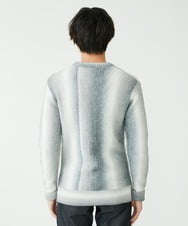 MKFAX58110 MK MICHEL KLEIN HOMME(MKミッシェルクランオム) ストライプグラデーションニット ブラック(94)