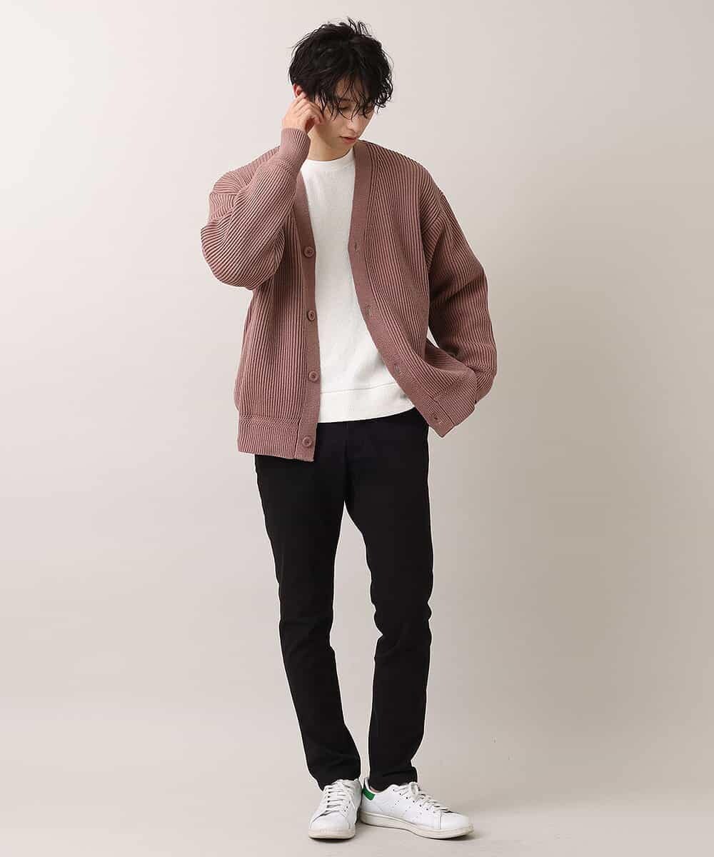 MKFCO10089 MK MICHEL KLEIN HOMME(MKミッシェルクランオム) バルーンシルエット / カーディガン ピンク