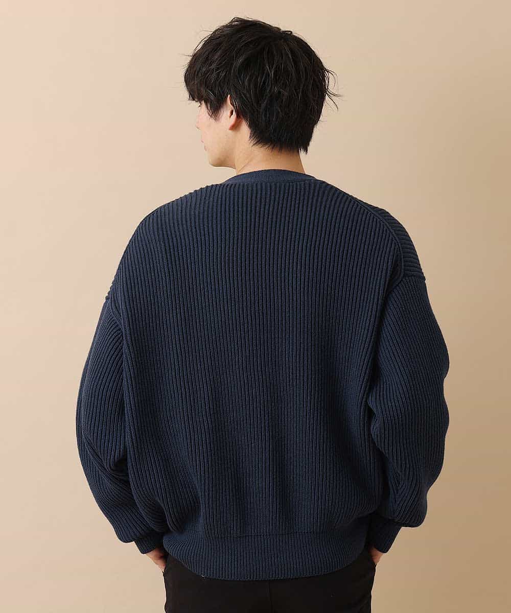 MKFCO10089 MK MICHEL KLEIN HOMME(MKミッシェルクランオム) バルーンシルエット / カーディガン ネイビー