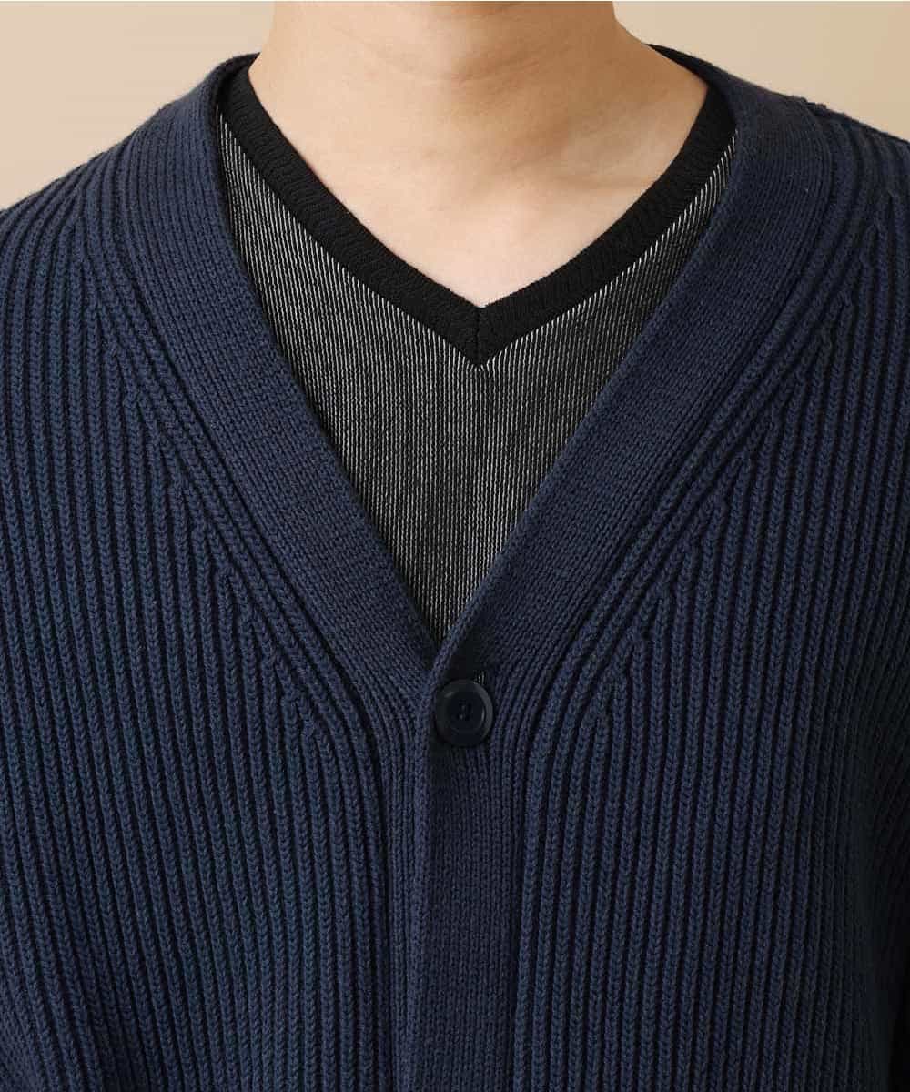 MKFCO10089 MK MICHEL KLEIN HOMME(MKミッシェルクランオム) バルーンシルエット / カーディガン ネイビー