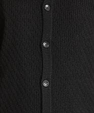 MKFCV50130 MK MICHEL KLEIN HOMME(MKミッシェルクランオム) スタンドカーディガン / ツイルへリンボン ブラック(94)