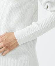 MKFCV60099 MK MICHEL KLEIN HOMME(MKミッシェルクランオム) Vネックニット / ツイルへリンボン ライトグレー(91)