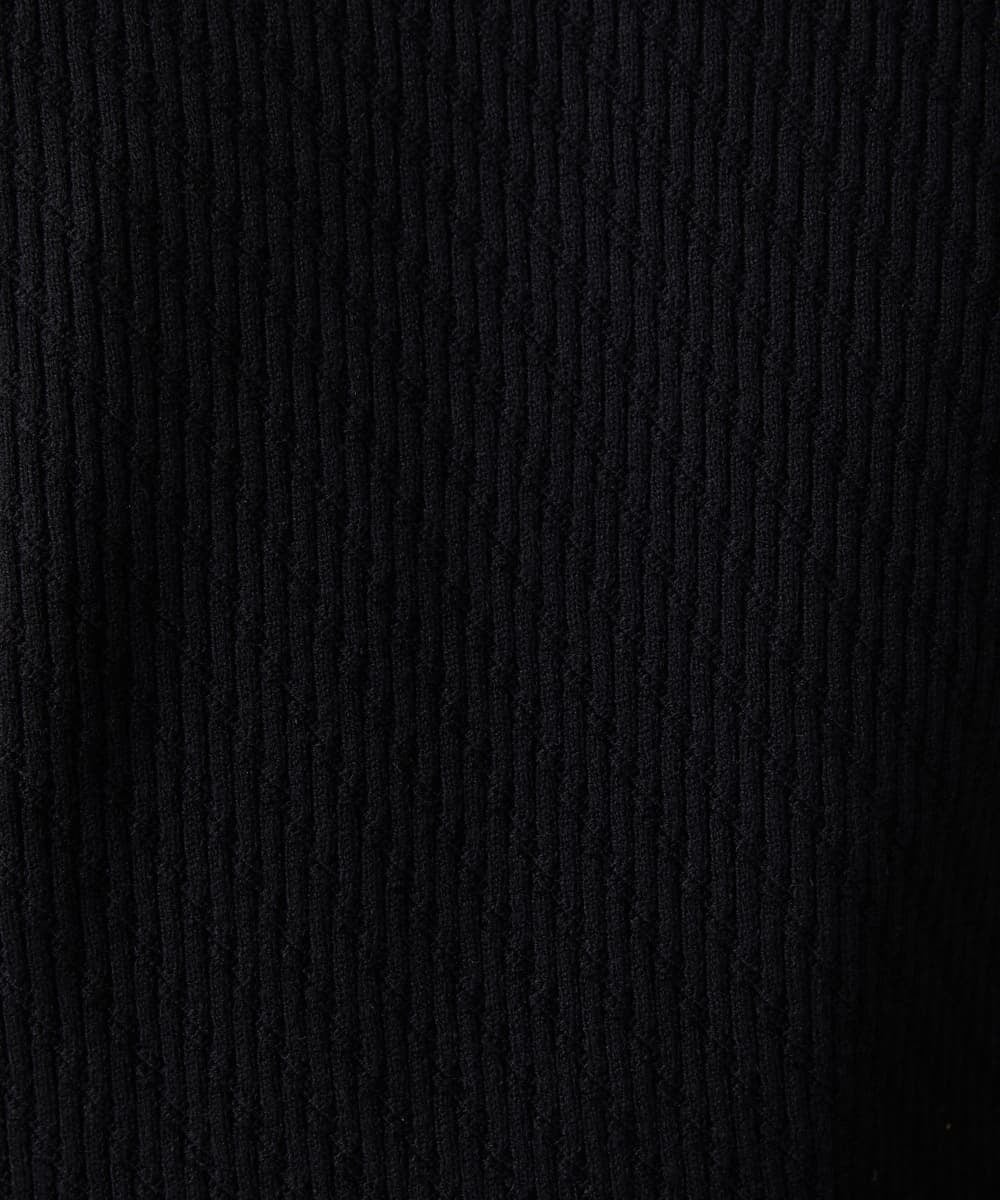 MKFCV60099 MK MICHEL KLEIN HOMME(MKミッシェルクランオム) Vネックニット / ツイルへリンボン ブラック(94)