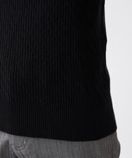 MKFCV60099 MK MICHEL KLEIN HOMME(MKミッシェルクランオム) Vネックニット / ツイルへリンボン ブラック(94)