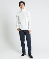 MKFCV61099 MK MICHEL KLEIN HOMME(MKミッシェルクランオム) タートルネックニット / ツイルへリンボン ホワイト(90)