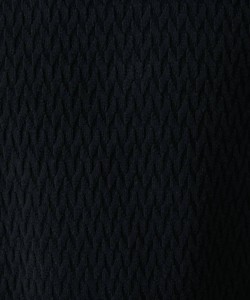 MKFCV61099 MK MICHEL KLEIN HOMME(MKミッシェルクランオム) タートルネックニット / ツイルへリンボン ブラック(94)