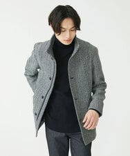MKFCV61099 MK MICHEL KLEIN HOMME(MKミッシェルクランオム) タートルネックニット / ツイルへリンボン ブラック(94)