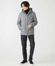 MKFCV61099 MK MICHEL KLEIN HOMME(MKミッシェルクランオム) タートルネックニット / ツイルへリンボン ブラック(94)