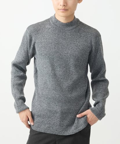 MKFDA66089 MK MICHEL KLEIN HOMME モックネックニット/綿タッチポリエステル