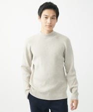 MKFDA66089 MK MICHEL KLEIN HOMME(MKミッシェルクランオム) モックネックニット/綿タッチポリエステル グレー