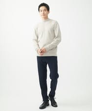 MKFDA66089 MK MICHEL KLEIN HOMME(MKミッシェルクランオム) モックネックニット/綿タッチポリエステル グレー