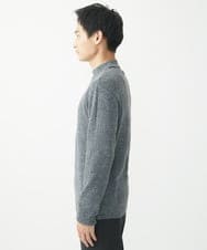 MKFDA66089 MK MICHEL KLEIN HOMME(MKミッシェルクランオム) モックネックニット/綿タッチポリエステル グレー