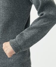 MKFDA66089 MK MICHEL KLEIN HOMME(MKミッシェルクランオム) モックネックニット/綿タッチポリエステル グレー