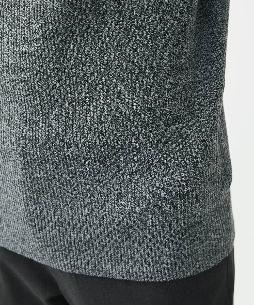 MKFDA66089 MK MICHEL KLEIN HOMME(MKミッシェルクランオム) モックネックニット/綿タッチポリエステル グレー