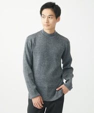 MKFDA66089 MK MICHEL KLEIN HOMME(MKミッシェルクランオム) モックネックニット/綿タッチポリエステル グレー