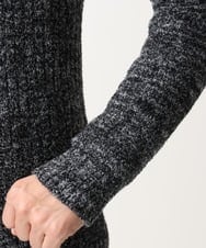 MKFDC21099 MK MICHEL KLEIN HOMME(MKミッシェルクランオム) 【洗える】クルーネックニット / フェザーモールヤーン ネイビー