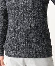 MKFDC21099 MK MICHEL KLEIN HOMME(MKミッシェルクランオム) 【洗える】クルーネックニット / フェザーモールヤーン ネイビー
