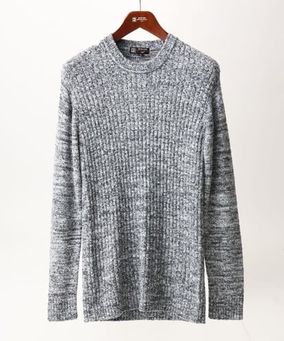 MKFDC21099 MK MICHEL KLEIN HOMME 【5色展開／ギフト／洗える】クルーネックニット / フェザーモールヤーン